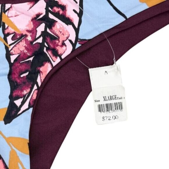 Maaji Beach Plum Reversible Sublime Bikini Bottom Size XL - Picture 9 of 9